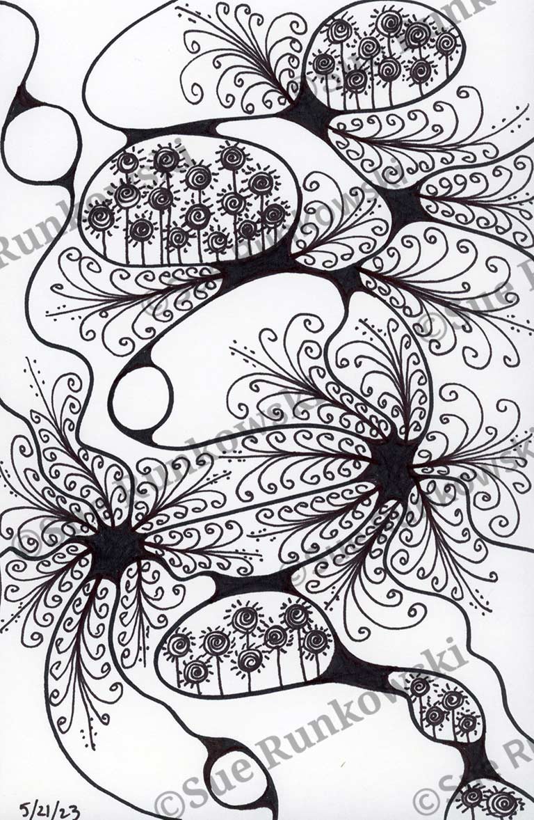 image of spirals and circles