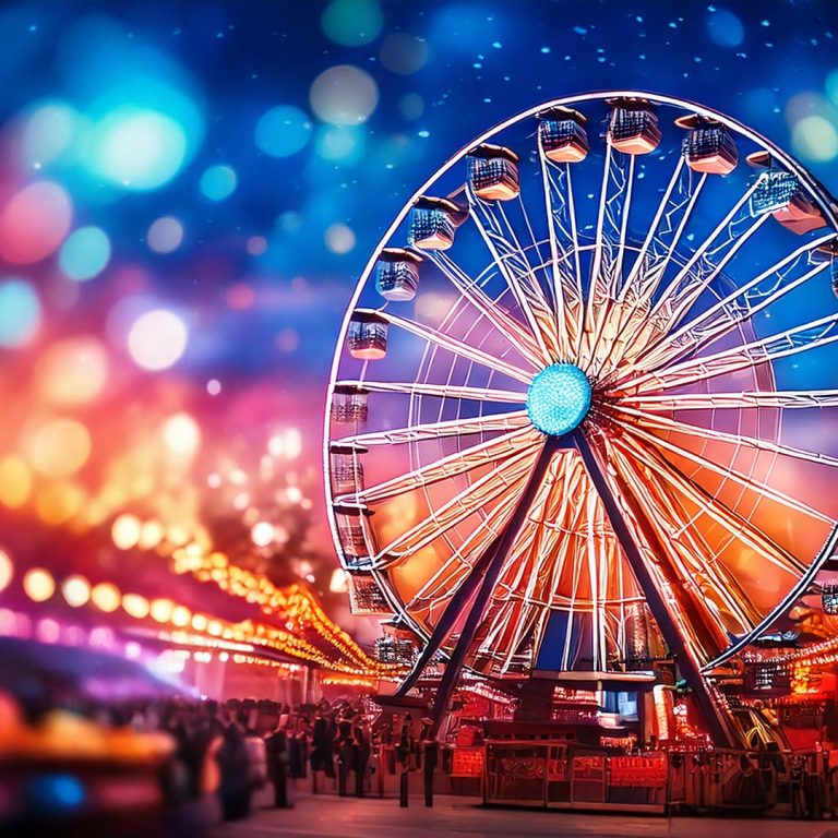 image of a ferris wheel in a carnival situation