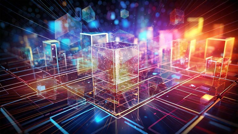 image of 3D and 4D cubes exploding in three dimensions