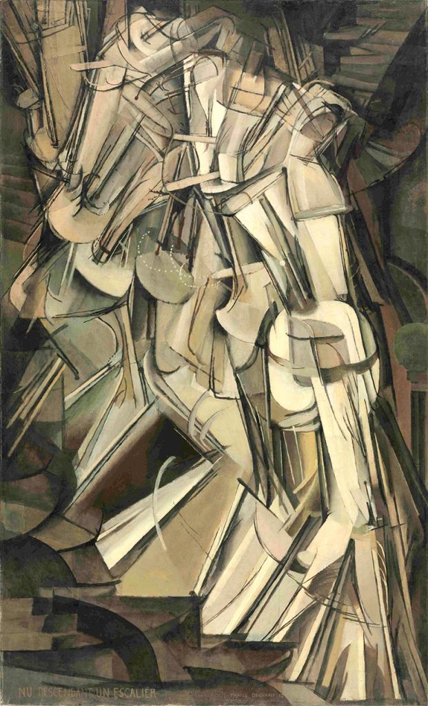 image of Marcel Duchamps Nude descending a staircase