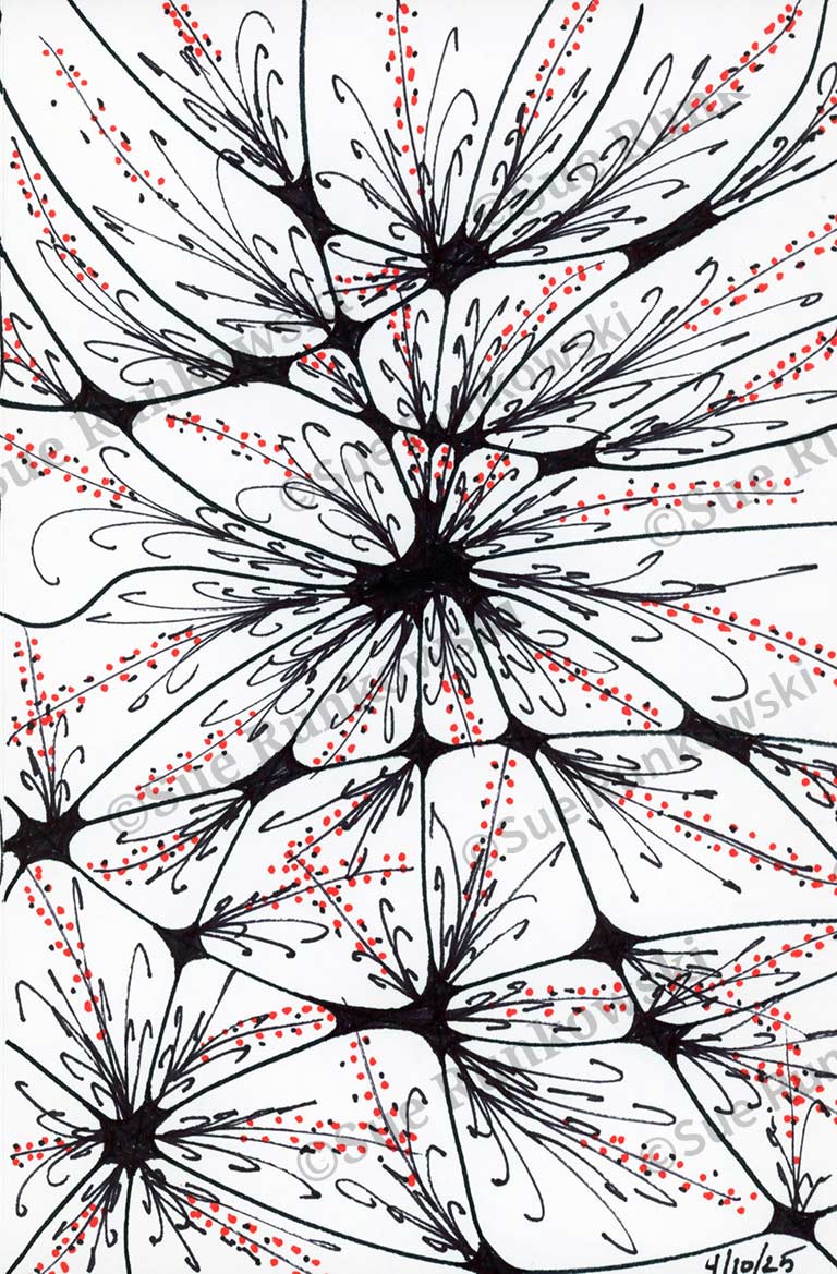image of neurons, pen and ink drawing