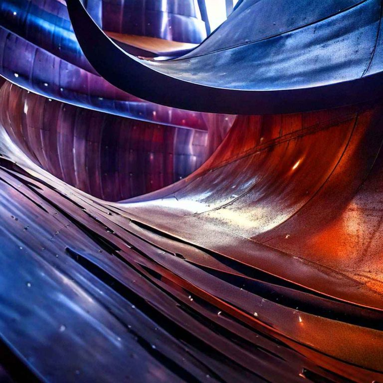 image of curved steel